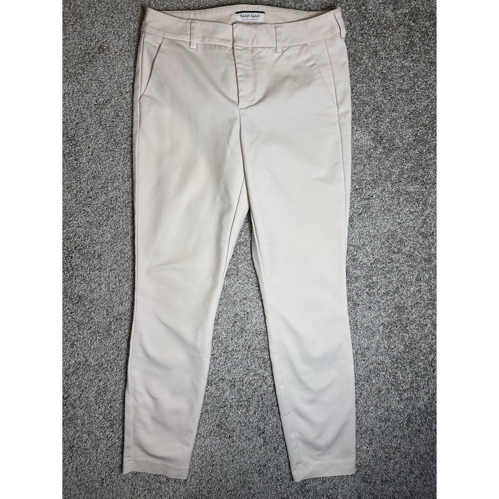 NAF NAF Women's Size 6 Dusty Rose Slim Ankle Pants Stretch Cotton Trousers